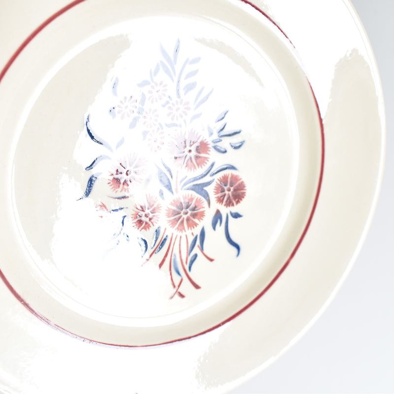 Antique Dessert Plate Badonviller Francine B