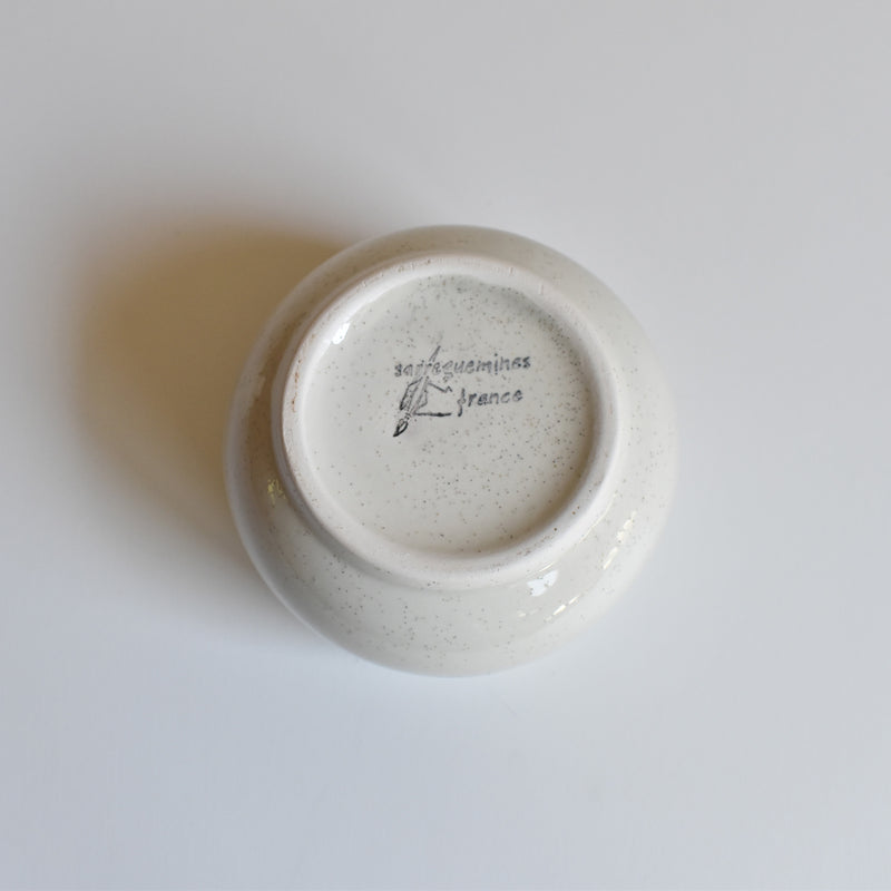 Vintage sugar bowl, Sarreguemines Chardons