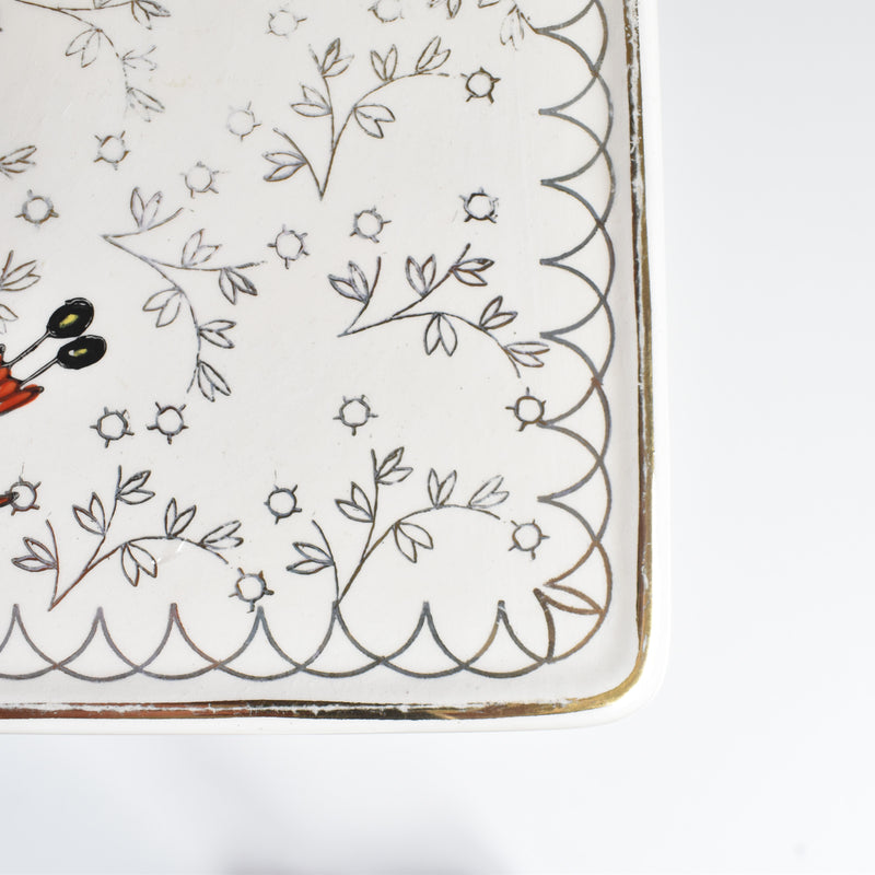 Vintage Trivet Ron Weer Envol