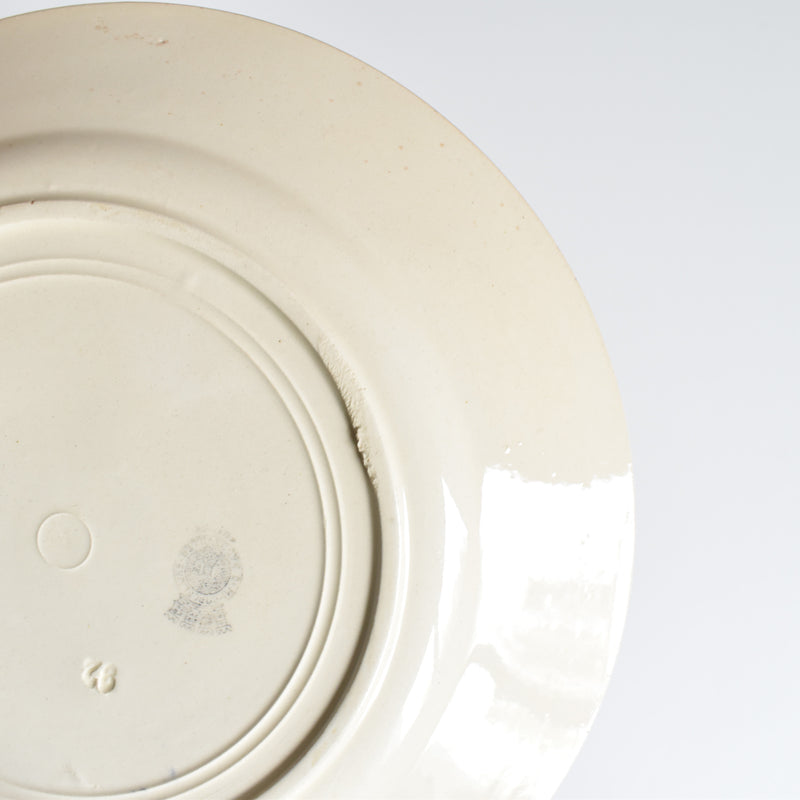 Antique Dessert Plate Badonviller Francine C