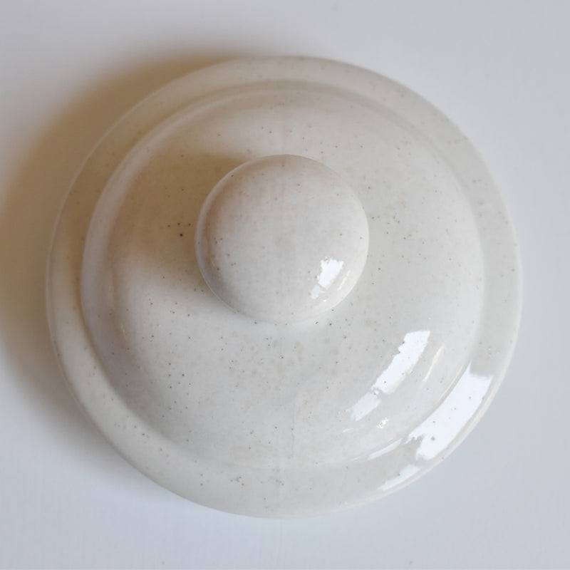 Vintage sugar bowl, Sarreguemines Chardons