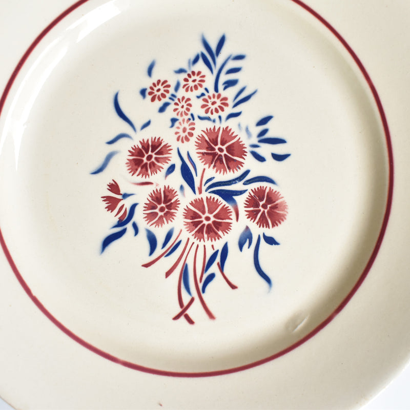 Antique Dessert Plate Badonviller Francine C