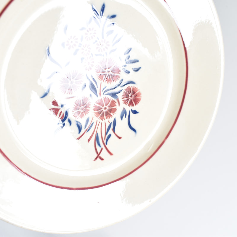 Antique Dessert Plate Badonviller Francine C