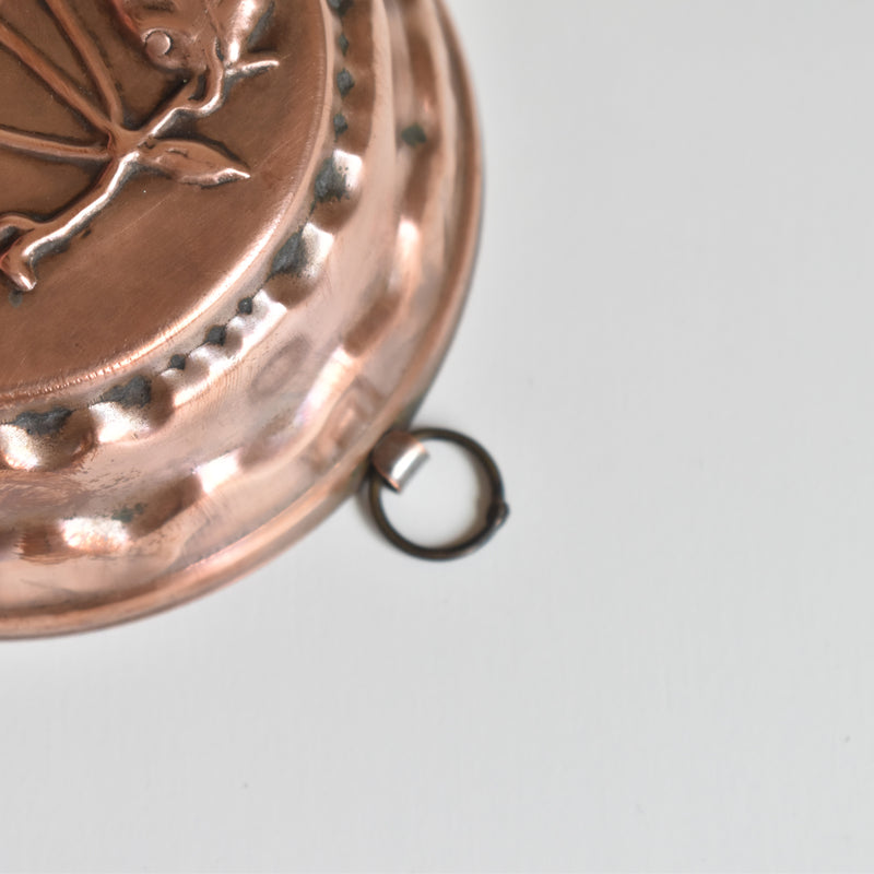 Vintage Copper Mold Cake Pan Cerise