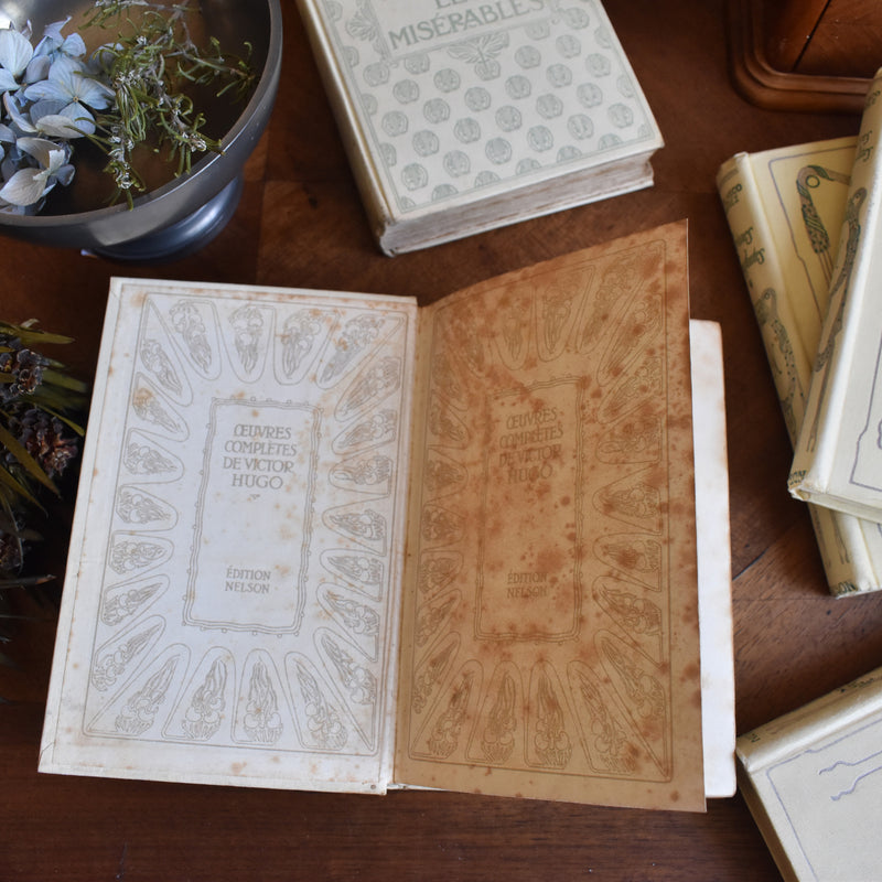 Antique book Victor Hugo Les miserables 3