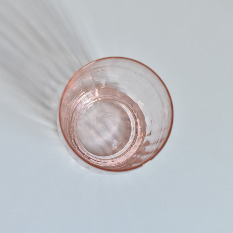 Antique Water Glass, Pink Portieux Nancy