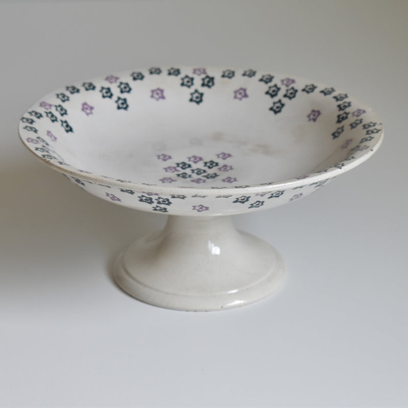 Antique Compote Dish (Faiencerie Lyonnaise)