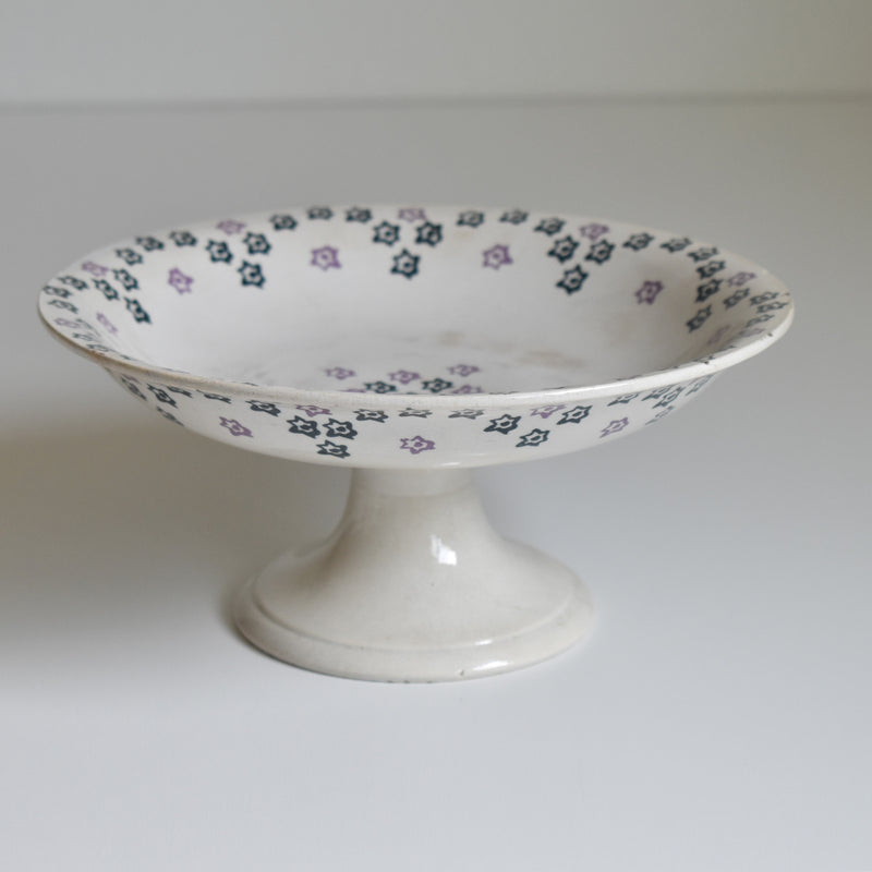 Antique Compote Dish (Faiencerie Lyonnaise)