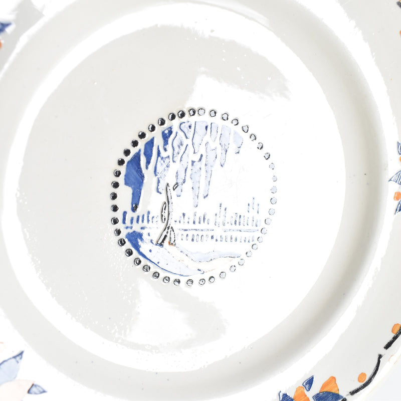 Antique dessert plate, Longwy Trianon C