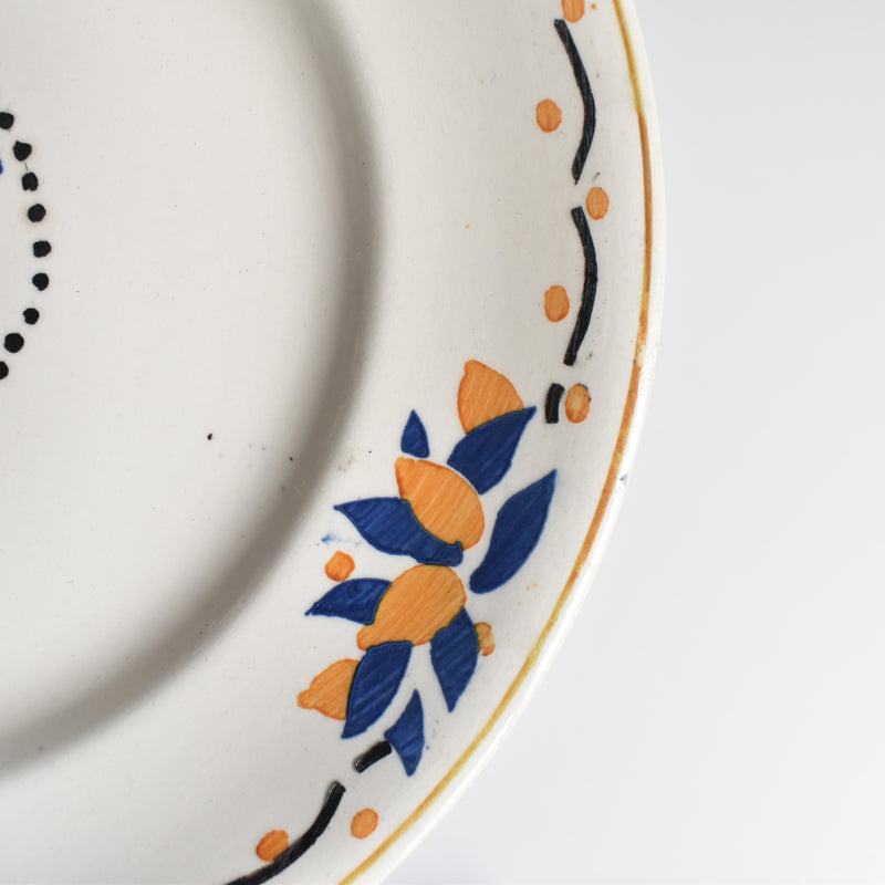 Antique dessert plate, Longwy Trianon C