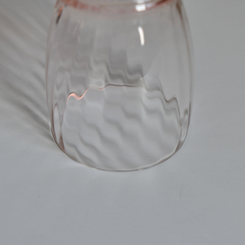 Antique Water Glass, Pink Portieux Nancy