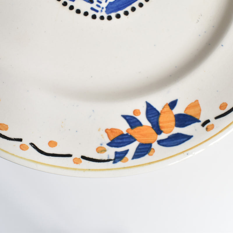 Antique dessert plate, Longwy Trianon C