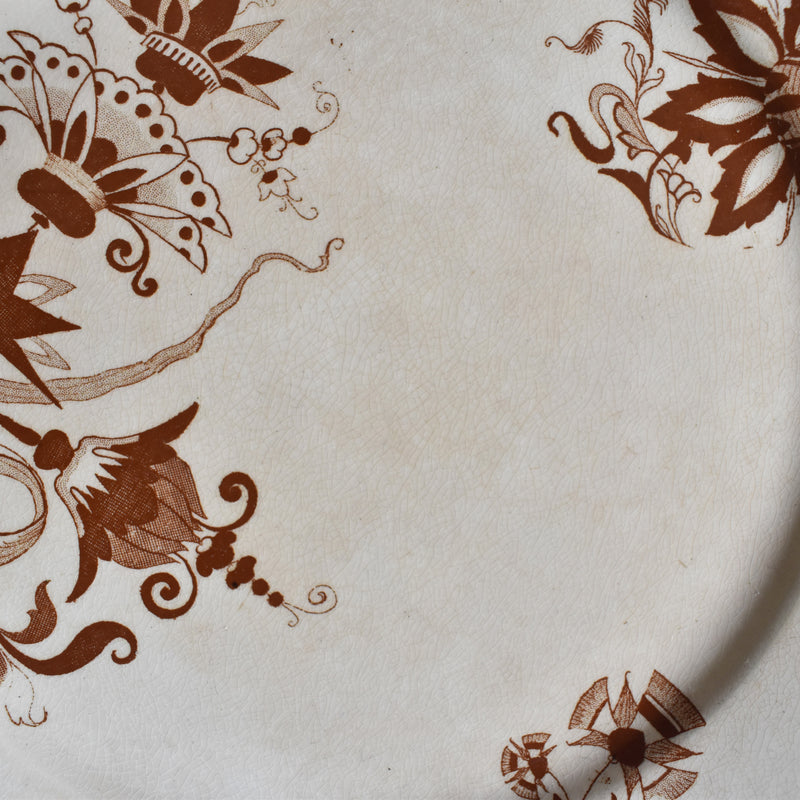 Antique dessert plate Sarreguemines Opaque de Sarreguemines C