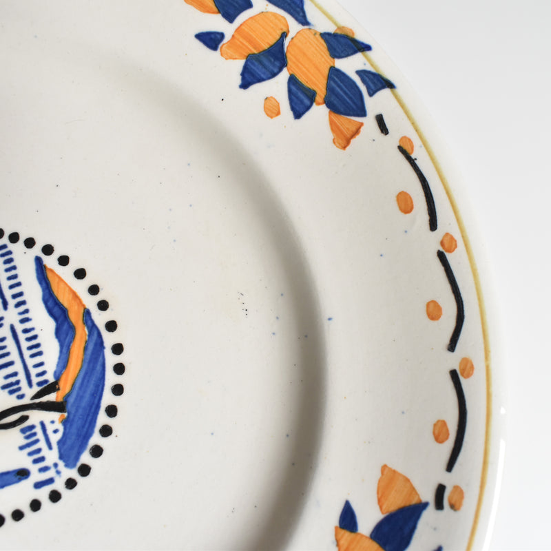Antique dessert plate, Longwy Trianon C