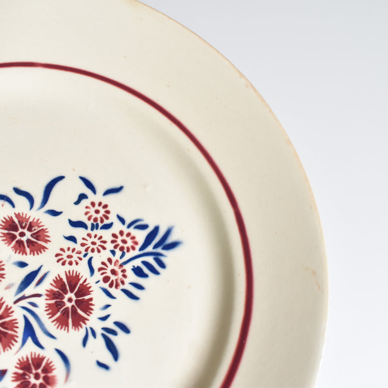 Antique Dessert Plate Badonviller Francine D
