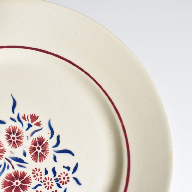 Antique Dessert Plate Badonviller Francine D