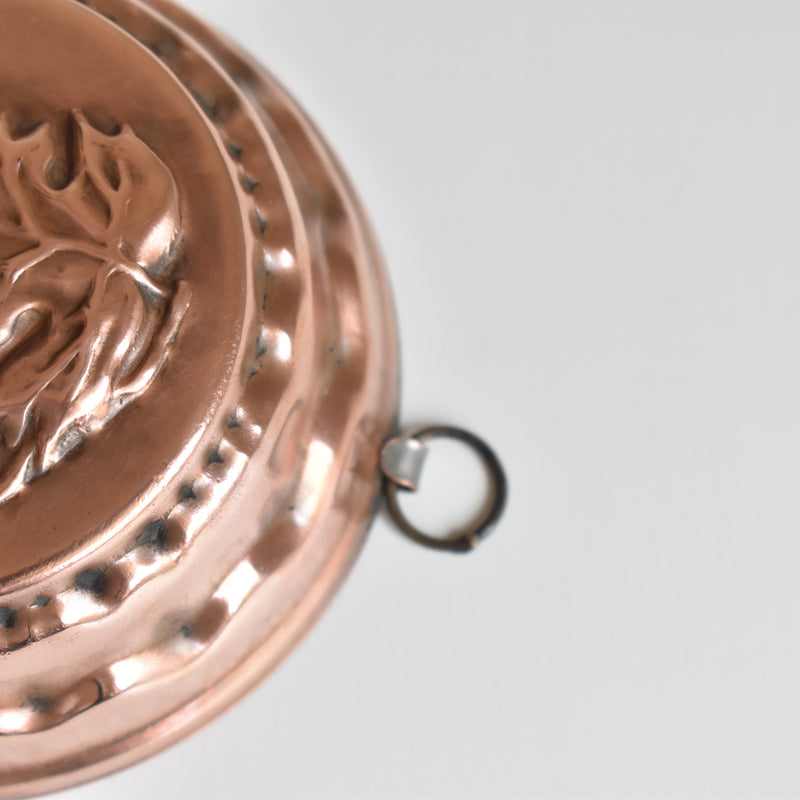 Vintage Copper Mold Cake Pan Raisin