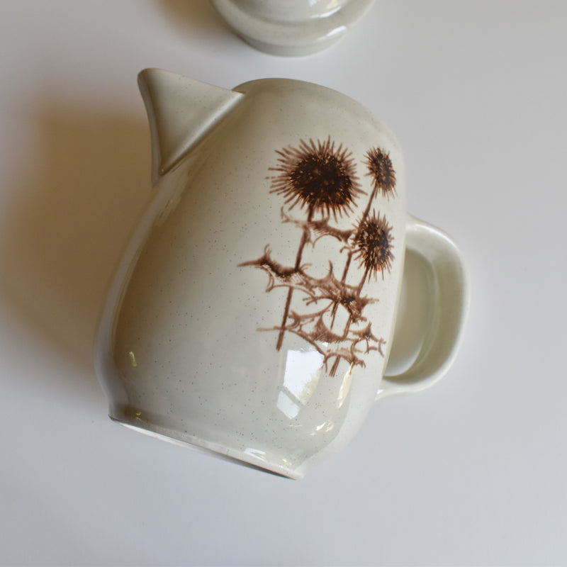 Vintage Coffee Pot Sarreguemines Chardons