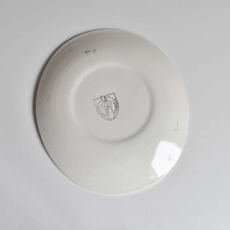 Vintage Dessert Plate Sarreguemines F