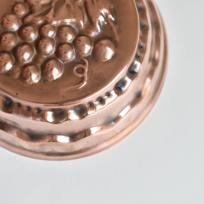 Vintage Copper Mold Cake Pan Raisin