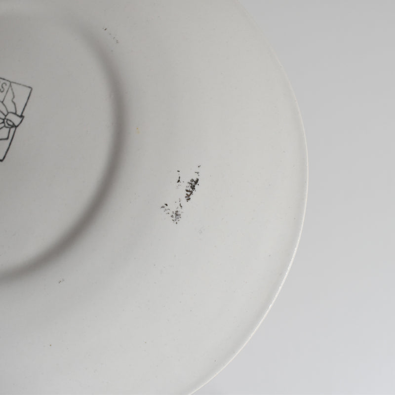 Vintage Dessert Plate Sarreguemines F
