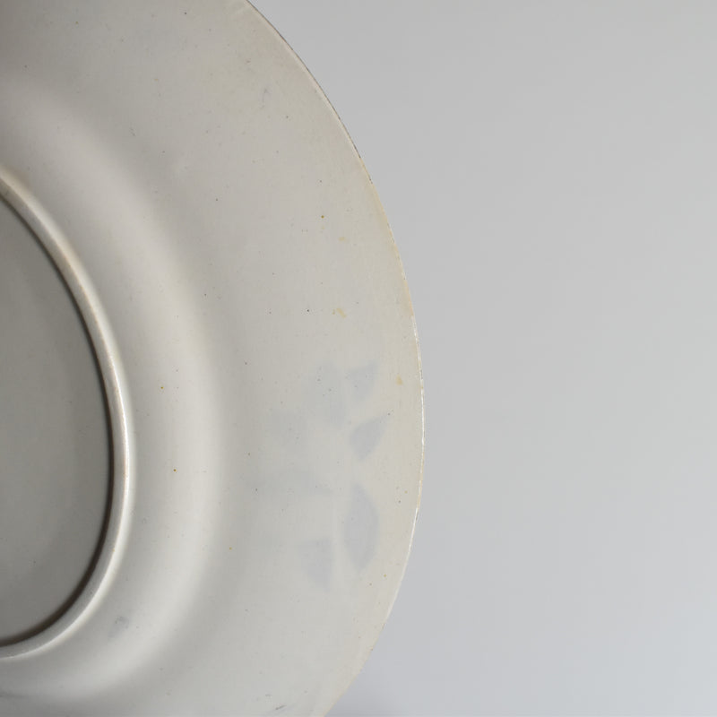Antique dessert plate, Longwy Trianon D