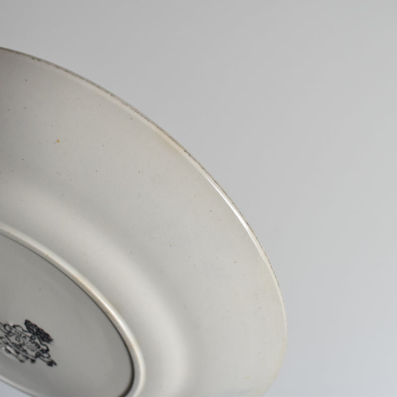 Antique dessert plate, Longwy Trianon D