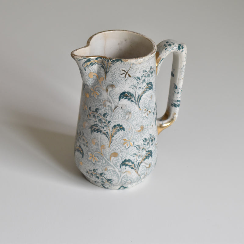 Antique Pitcher, Creil et Montereau, Lily of the Valley
