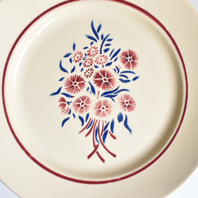 Antique Plate Badonviller Francine A
