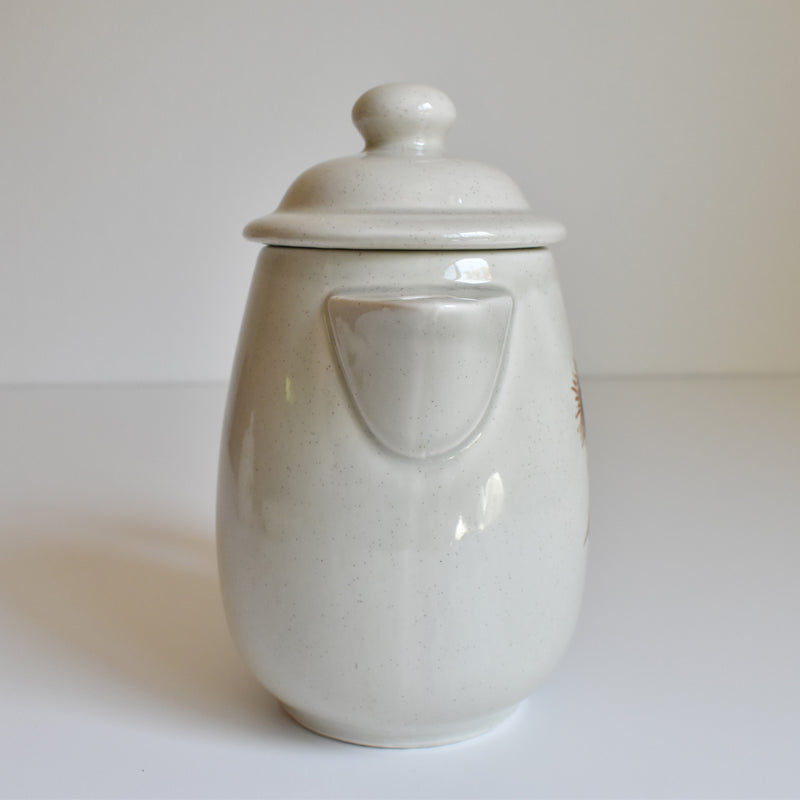 Vintage Coffee Pot Sarreguemines Chardons