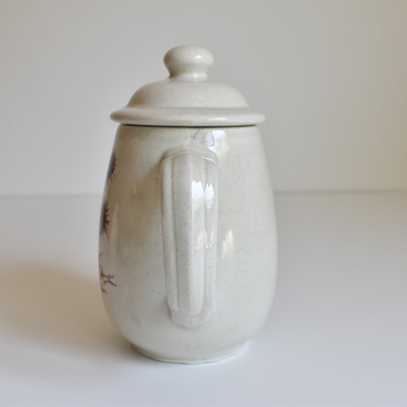 Vintage Coffee Pot Sarreguemines Chardons