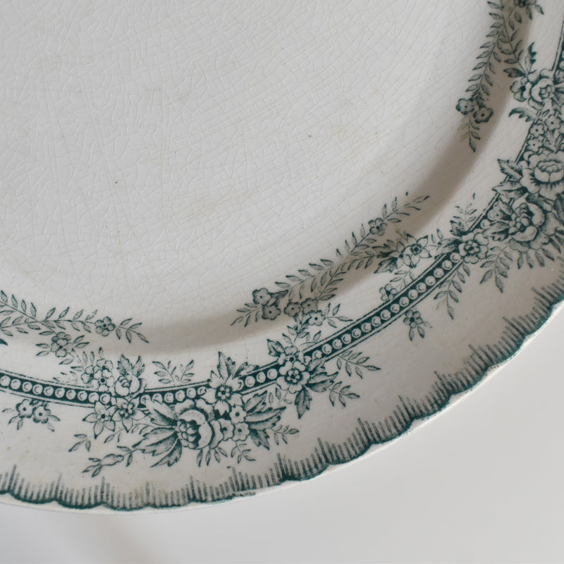 Antique large plate Onan Coppelia