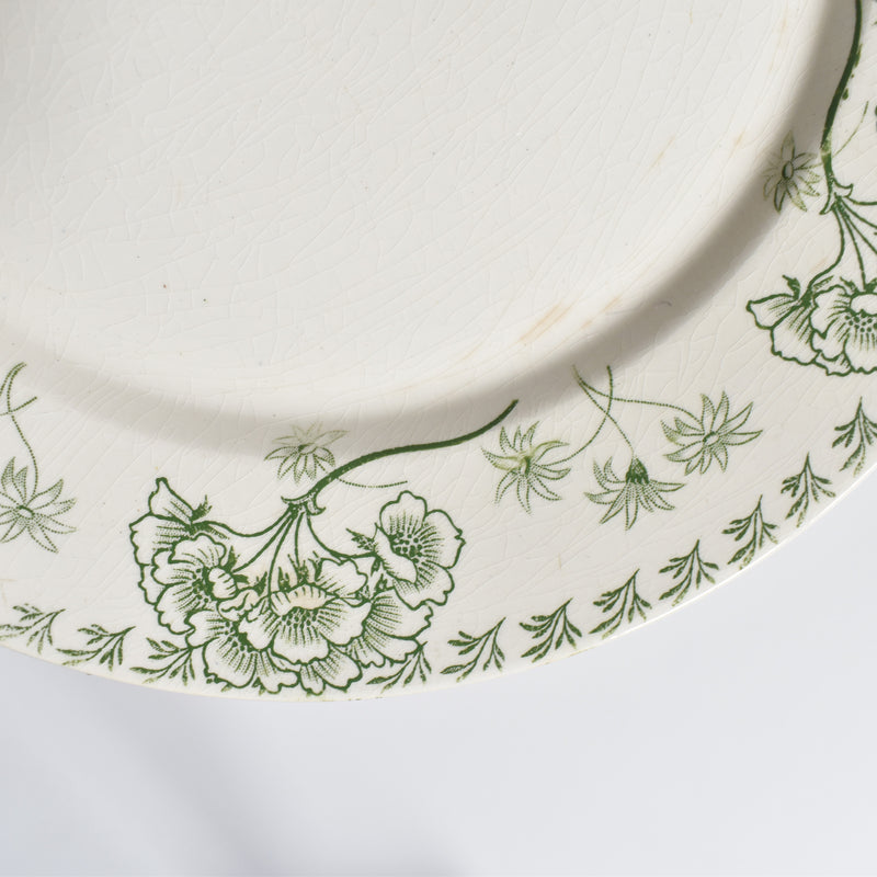 Antique Plate: U&C Sarreguemines Palmyre A