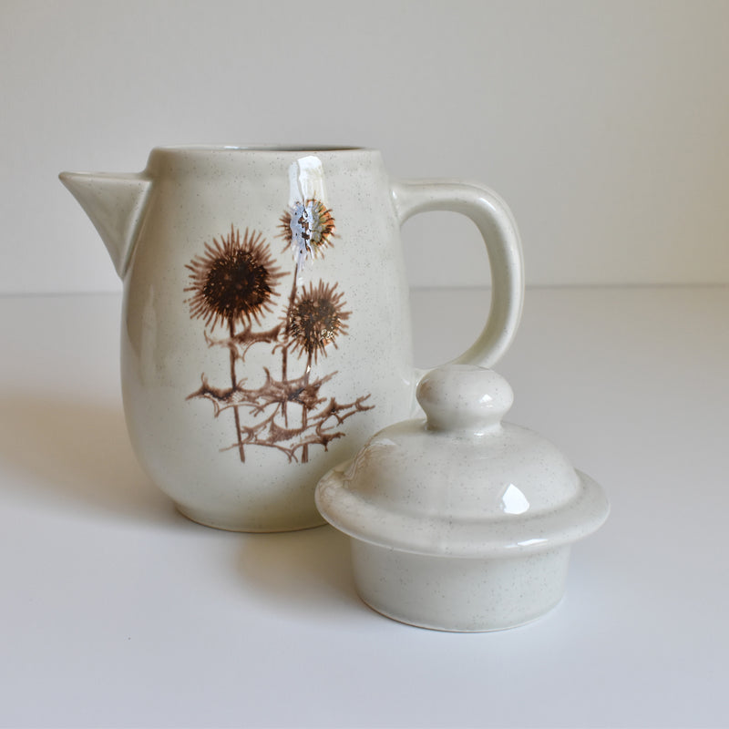 Vintage Coffee Pot Sarreguemines Chardons