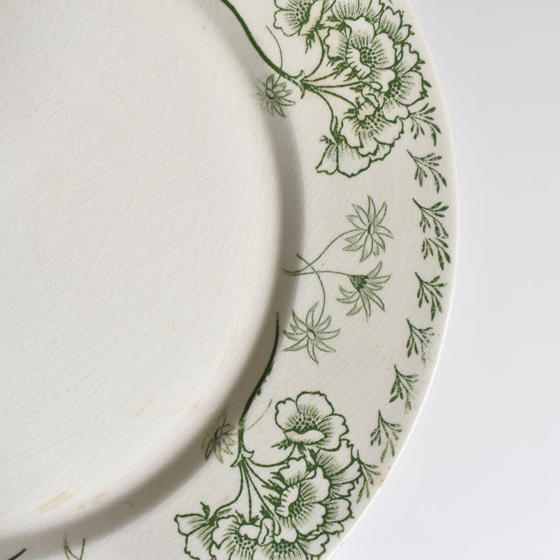 Antique Plate: U&C Sarreguemines Palmyre A