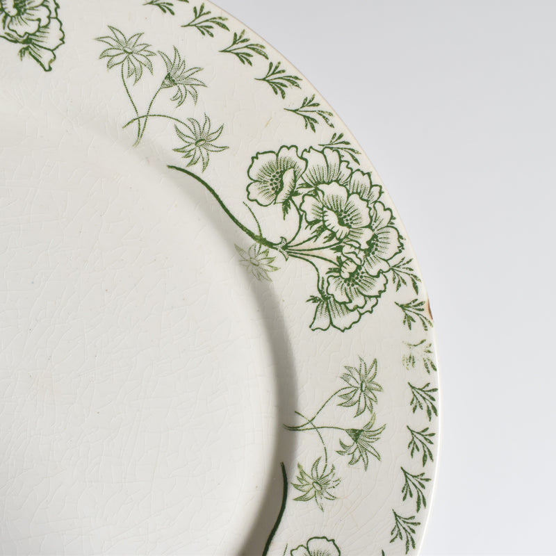 Antique Plate: U&C Sarreguemines Palmyre A