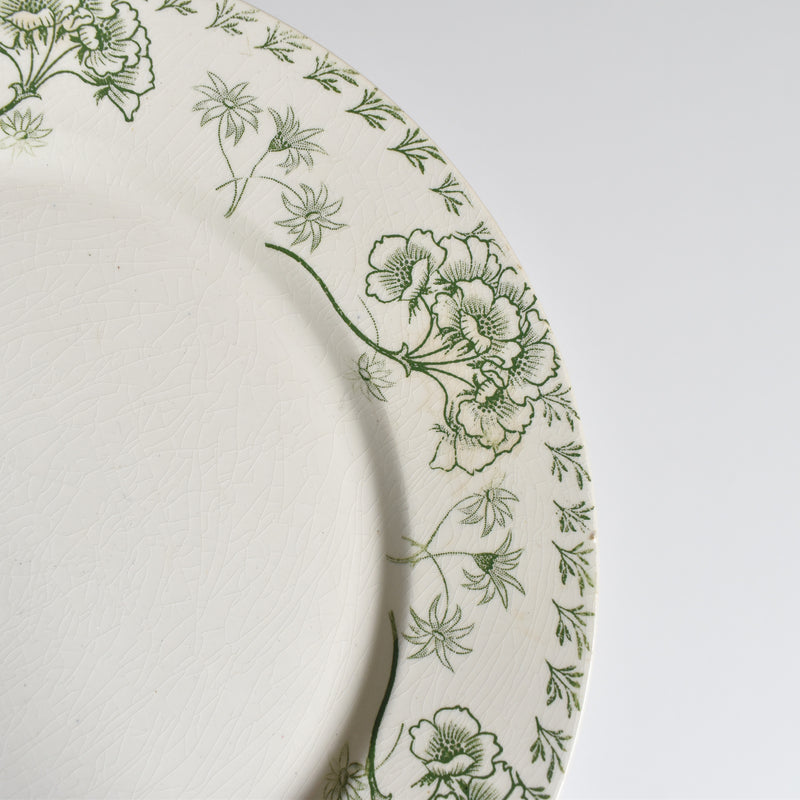 Antique Plate: U&C Sarreguemines Palmyre A