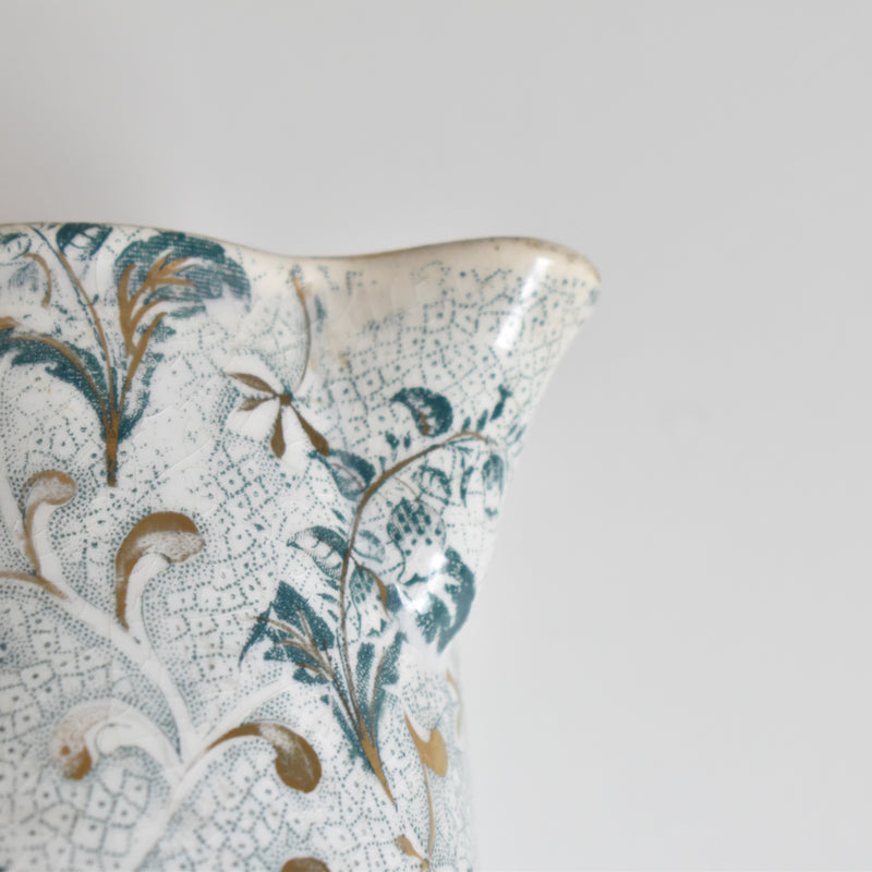 Antique Pitcher, Creil et Montereau, Lily of the Valley