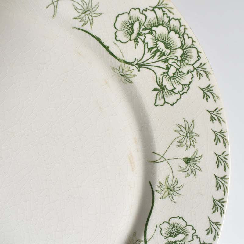Antique Plate: U&C Sarreguemines Palmyre A