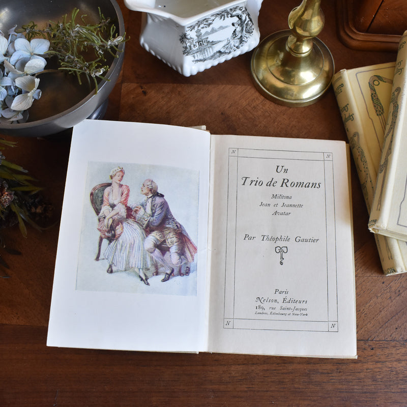 Antique Book Théophile Gautier Un trio de romans