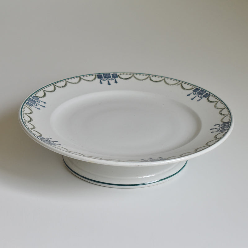 Vintage footed plate, St. Amand 6507