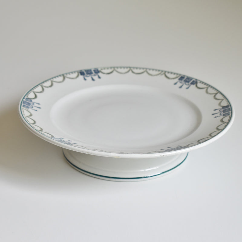 Vintage footed plate, St. Amand 6507