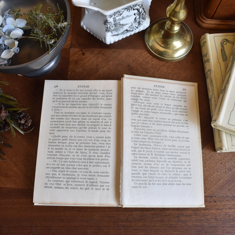 Antique Book Théophile Gautier Un trio de romans