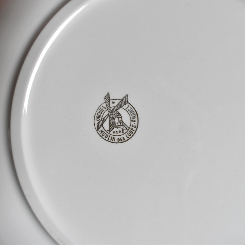 Vintage Dessert Plate, Moulin des Loups Pervinca