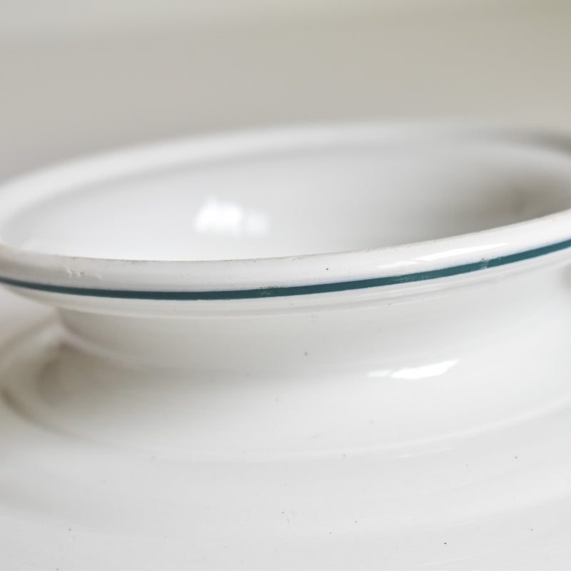 Vintage footed plate, St. Amand 6507