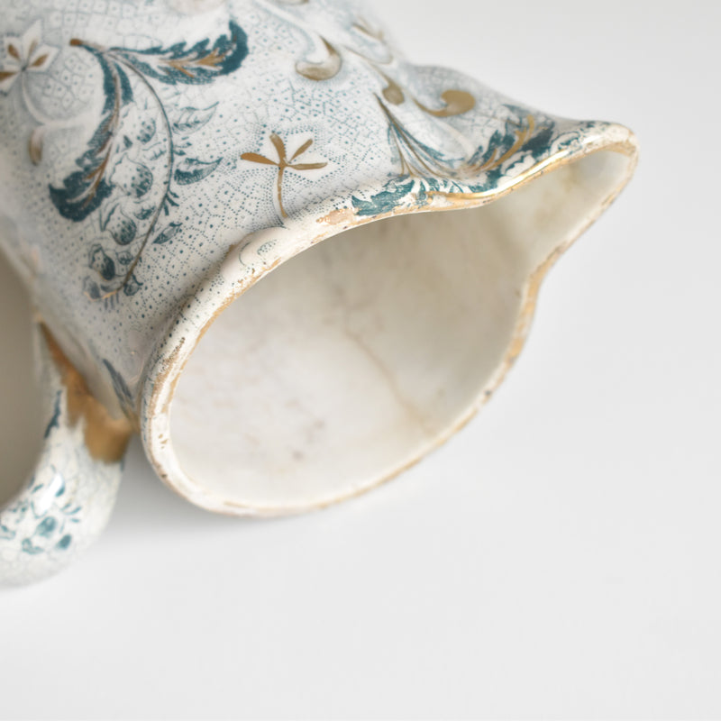 Antique Pitcher, Creil et Montereau, Lily of the Valley