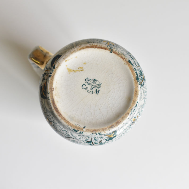 Antique Pitcher, Creil et Montereau, Lily of the Valley