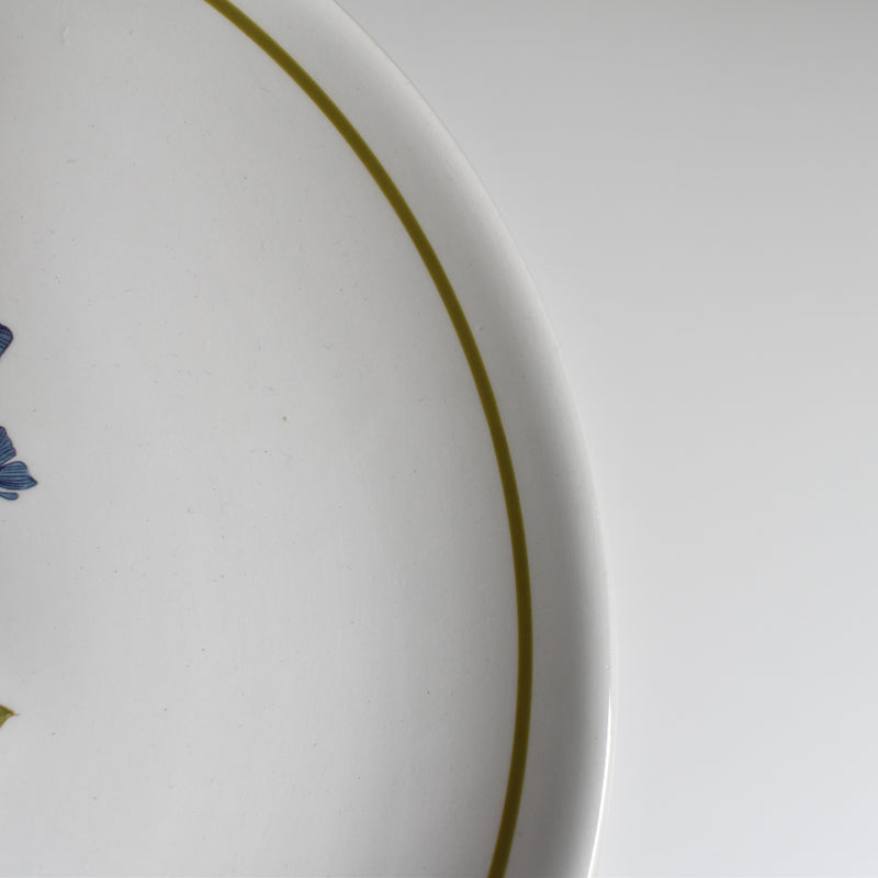 Vintage Dessert Plate, Moulin des Loups Pervinca