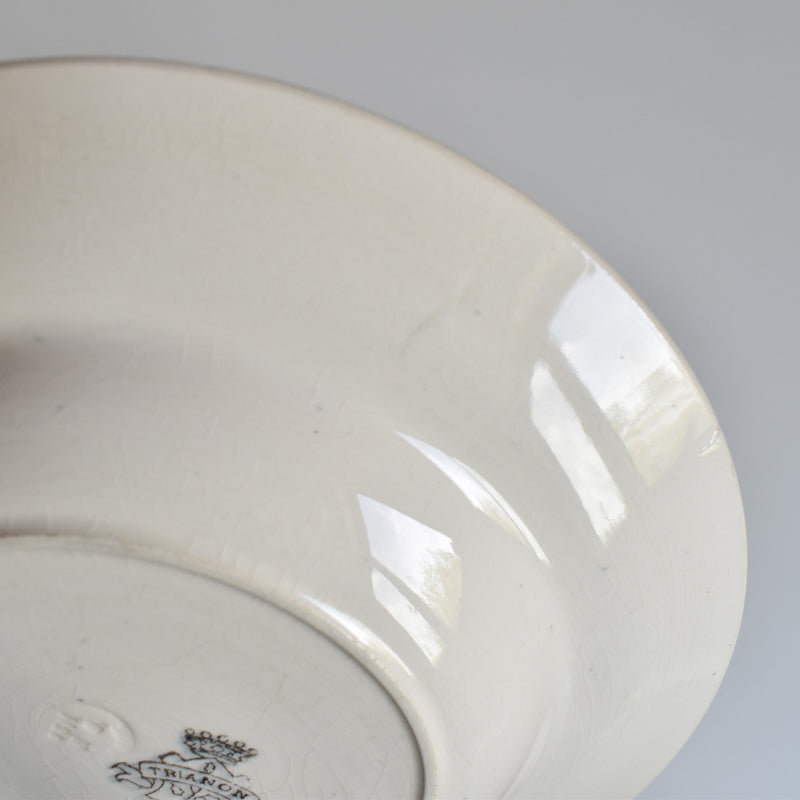 Antique deep plate, Ron Wy, Trianon B