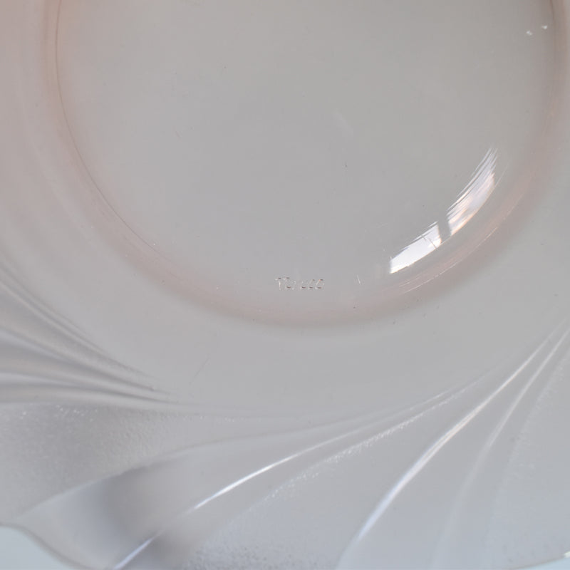 Vintage Deep Plate Pink Glass Bereko